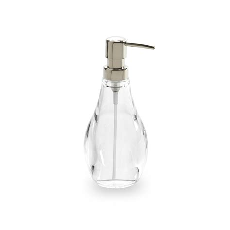 Диспенсер для жидкого мыла Droplet прозрачный | Soap pump, Soap ...