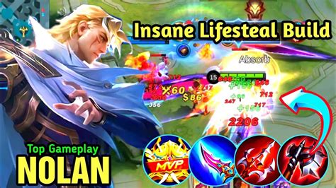 Nolan New Hero Nolan Insane Lifesteal Build Build Top 1 Global