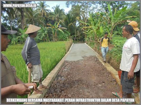 Infrastruktur Desa Papayan Kunci Kemajuan Masyarakat Desa Papayan