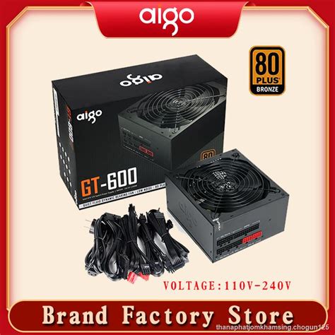 Aigo Pc Computer Power Supply 80plus 600w Power Supply 12v Bronze 100 240v Full Module Atx Gamer