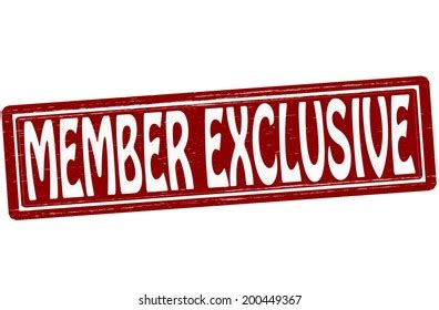 Stamp Text Member Exclusive Inside Vector Stock Vector Royalty Free