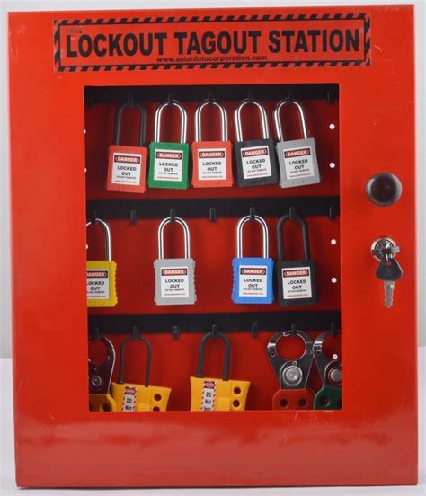 Nylon Cable Lockouts Asian Loto Lockout Tagout Kit With Station 10 Osha