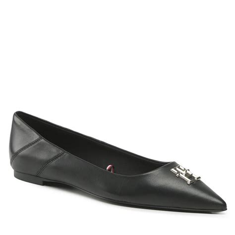 Ballerinas Tommy Hilfiger Pointy Chic Ballerina FW0FW06842 Black BDS