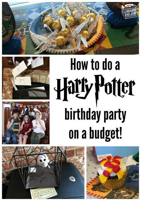 Lunchbox Dad: Harry Potter Birthday Party Ideas on a Budget!