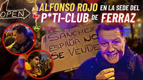 Alfonso Rojo En La Protesta Ante La Sede Puticlub De Ferraz En Un D A