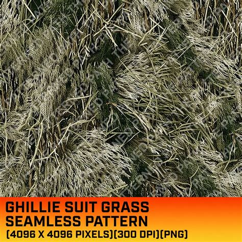 Ghillie Suit Grass Camouflage Digital Pattern, Grass Texture, Hunting ...