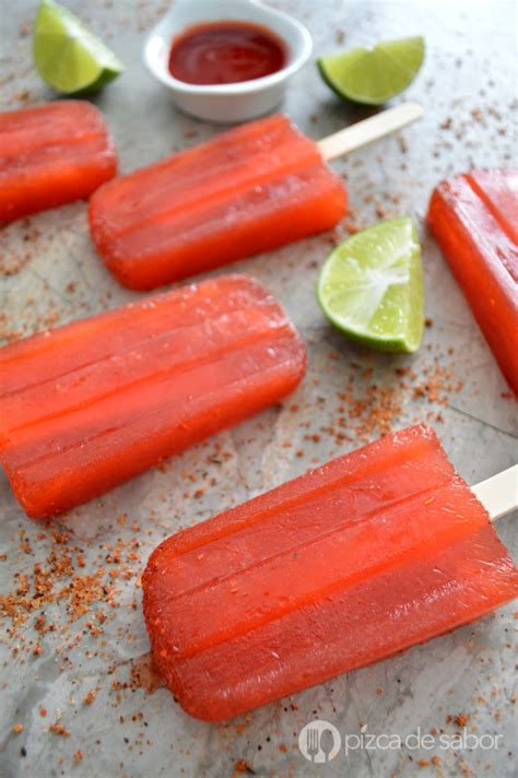 Paletas De Chamoy Con Limón Pizca De Sabor