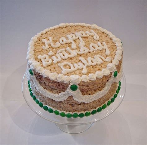 Rice Krispie Treat Birthday Cake Birthday Cake - Cake Ideas by Prayface.net