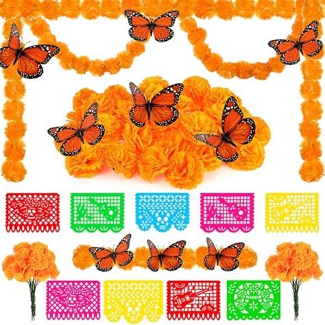 Amazon Riceshoot 21 Pcs Day Of The Dead Decorations For Dia De Los