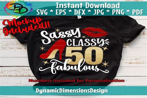 Sassy Classy Fabulous Birthday Graphic By Dynamic Dimensions · Creative