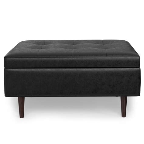 Latitude Run® Gariella Faux Leather Storage Ottoman Wayfair