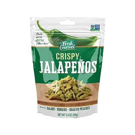 Fresh Gourmet Crispy Lightly Salted Jalapenos Low Carb Crunchy Snack And Salad Topper 3 5