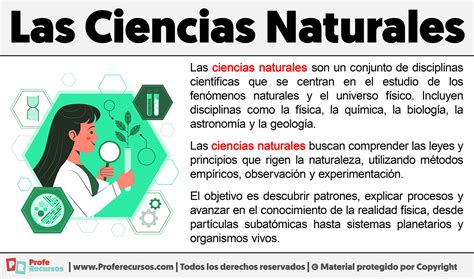 Qué Son Las Ciencias Naturales