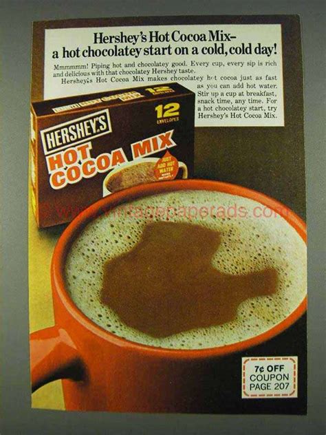 1978 Hershey S Hot Cocoa Mix Ad Cold Cold Day DJ0832