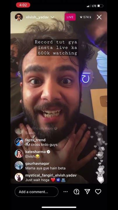 Record Break 600k Insta Live Watching Elvish Yadav Live Congratulations