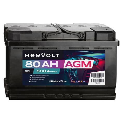 Intact Start Stop Power Agm Agm Autobatterie V Ah Batterie De