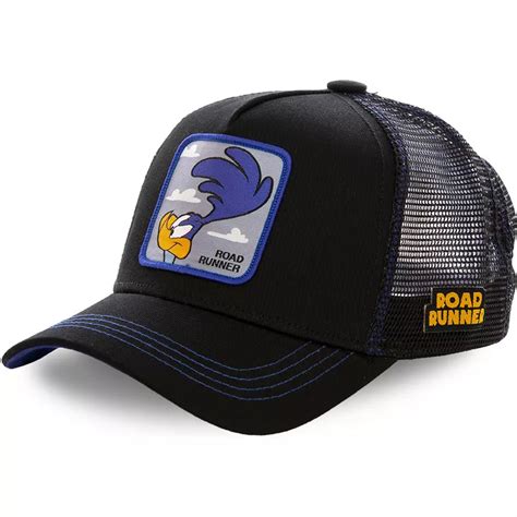 Capslab Road Runner Roa1 Looney Tunes Black Trucker Hat Caphuntersca