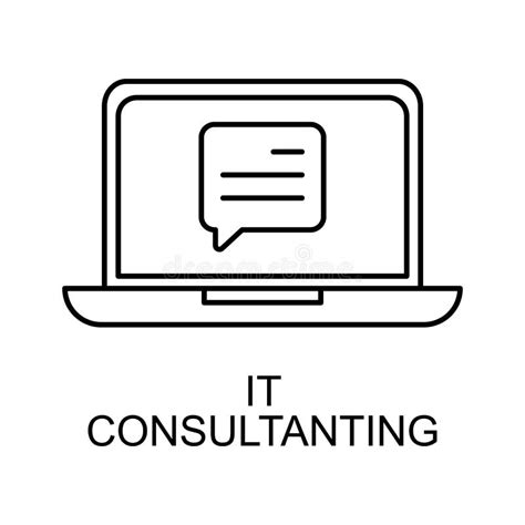 Consulting Service Line Icon Element Of Human Resources Icon For