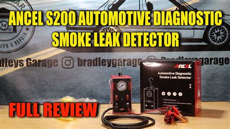 Ancel S Automotive Diagnostic Smoke Machine Leak Detector Review