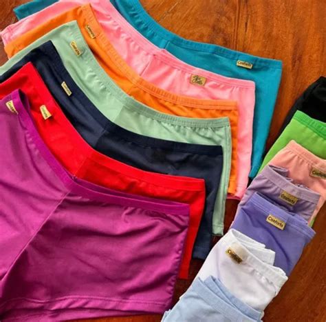 Kit 7 Calcinhas Boxer Shortinho Lingerie Parcelamento Sem Juros