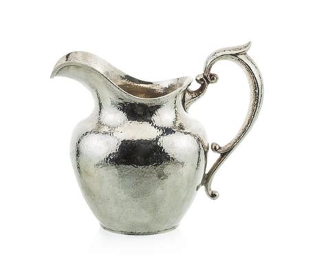 Lot A Dominick And Haff Hand Hammered Sterling Silver Water Pitcher