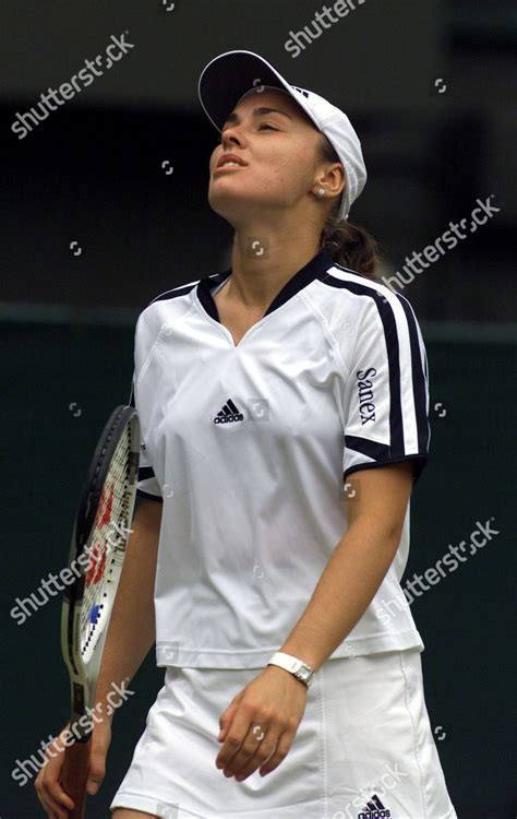 Tennis Wimbledon 2000 Martina Hingis Finds Editorial Stock Photo ...