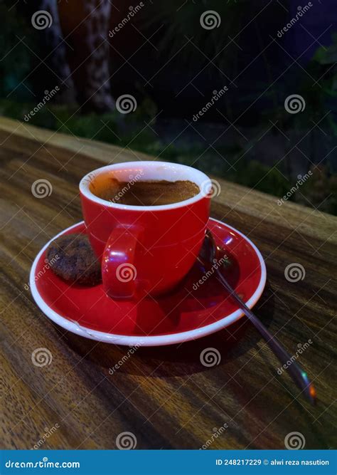 A Cup Of Single Shot Espresso Stock Image Image Of Shot Single