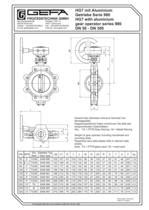 Válvula borboleta HG 7 GEFA Processtechnik elétrica para água