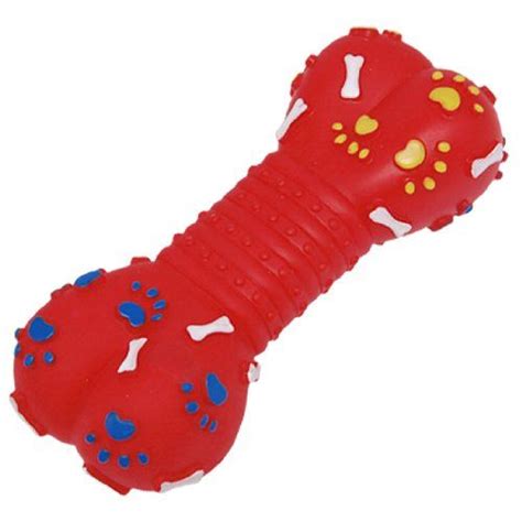 Uxcell Pet Squeaky Bone Vinyl Squeak Toy Big Red Check This Awesome