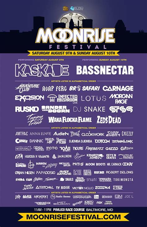 Moonrise Festival 2014 Baltimore Md Tickets