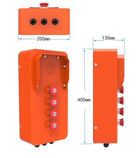 Hands Free Outdoor Voip Phone Anti Vandal Marine Intercom For Shipboard