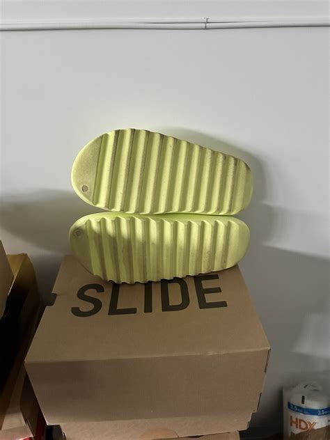 Adidas Yeezy Slide Glow Green 2022 Restock Hq6447 All Sizes Ebay