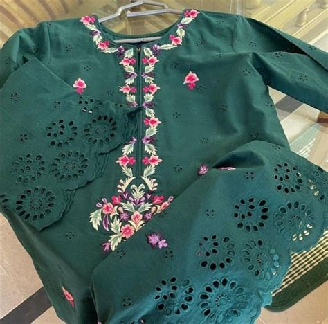 Cutwork Chicken Kari Dresses 2021 Pakistan Embroidery Designs