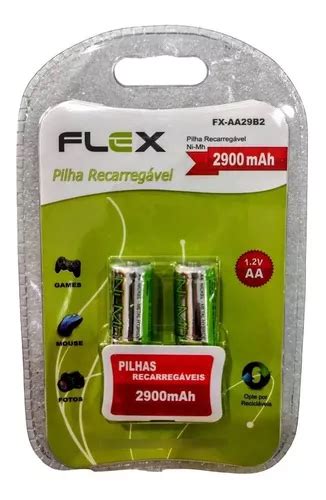 Flex Gold Pilha Recarreg Vel Aa V Mah C Fx Aa B