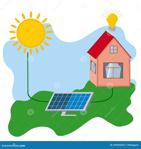 Home Solar Power System Diagram Solar Cell Panel For House