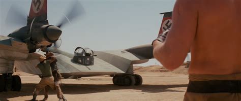 Airplane Wide Shot Exterior In Indiana Jones And The Raiders Of