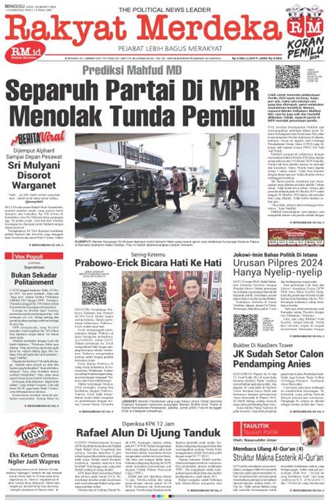 Epaper Rakyat Merdeka Maret