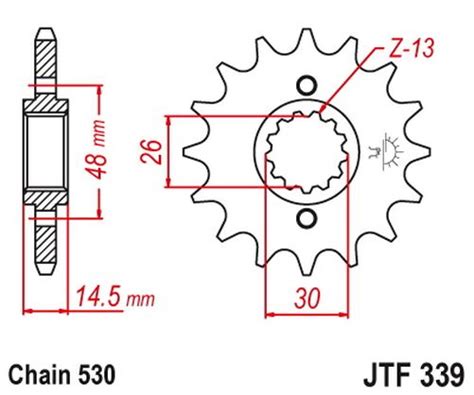 Ritzel Z Hne Teilung Typ Jtf F R Honda Cb