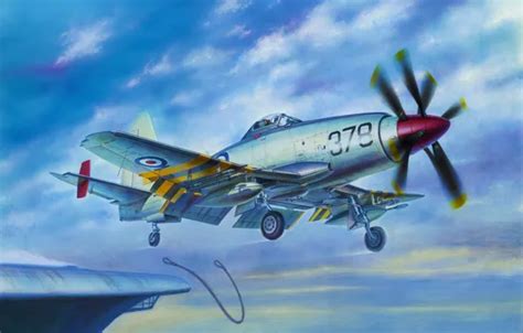 Wallpaper Art Airplane Painting Aviation Westland Wyvern For Mobile