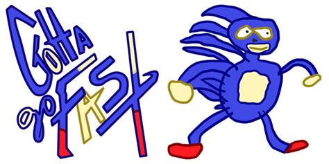Gotta Go Fast Sanic Meme Cursor - Sweezy Custom Cursors