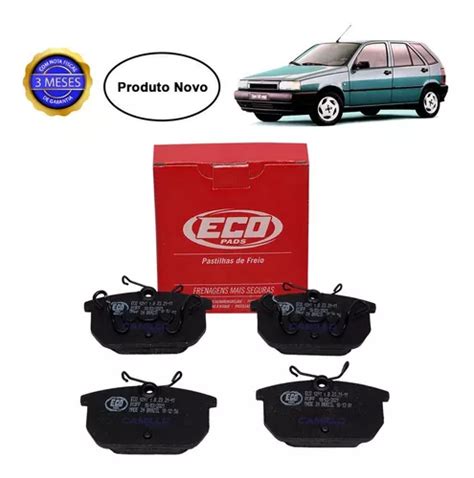 Kit 4 Pastilha De Freio Traseiro Fiat Tipo 1 6 1993 A 1997