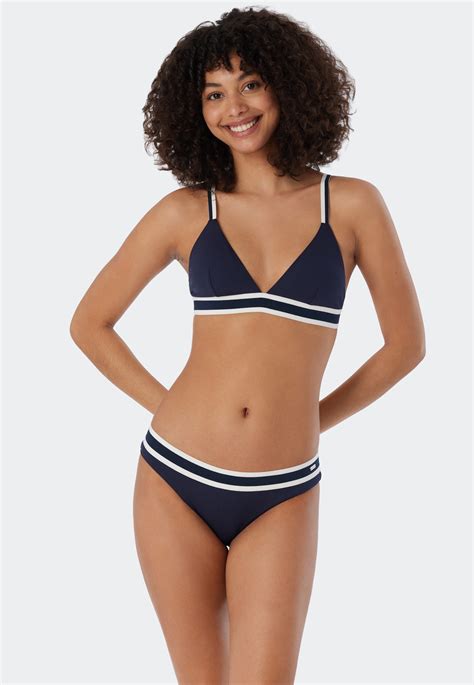 Ensemble bikini triangle bonnets souples amovibles bretelles variables slip mini effet côtelé