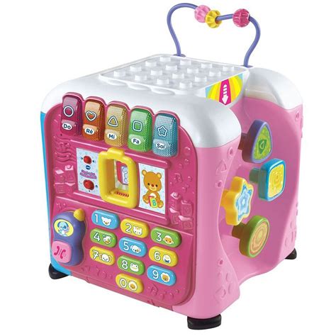 Vtech Alphabet Activity Cube Pink English Edition Activity Cube