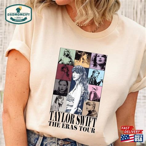 Vintage Taylor Swift Shirt The Eras Tour Merch 2023 Sweatshirt Unisex Dadmomt