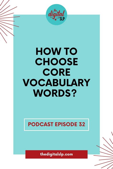 How To Select Core Vocabulary Words Artofit