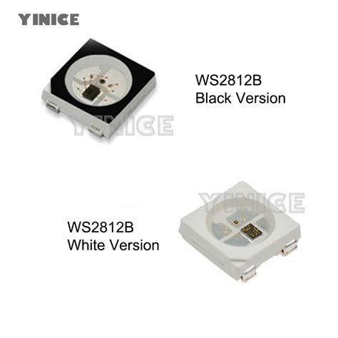 Ws B Led Chip Pcs Rgb Smd Black White Version Ws