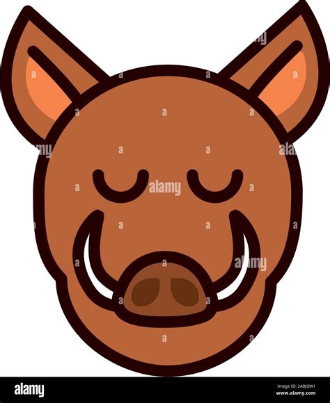 Vector Illustration Wild Boar Cartoon Stockfotos Und Bilder Kaufen Alamy