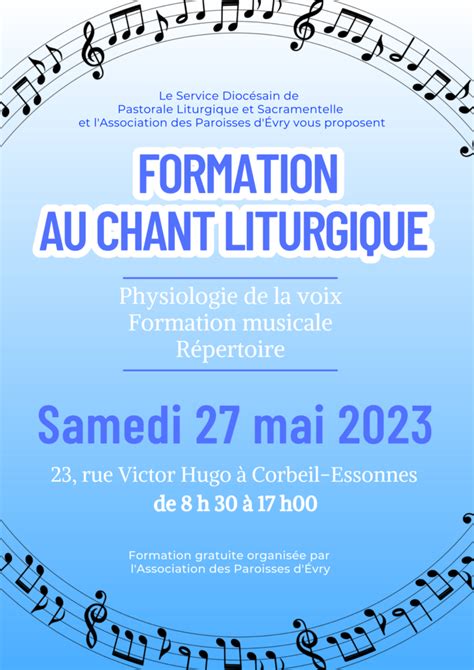 Formation Liturgique Pour Les Chantres Animateurs Dioc Se D Vry