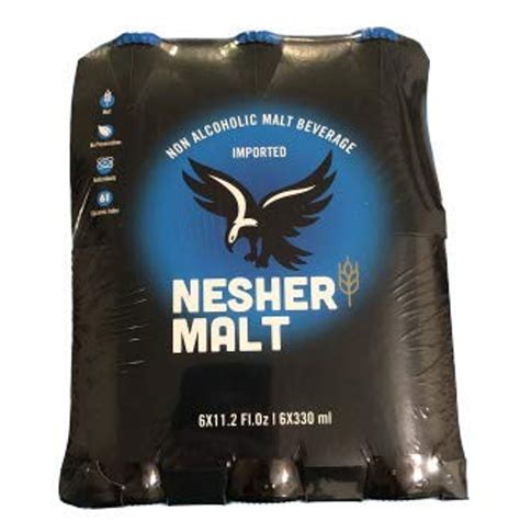 Nesher Non Alcoholic Malt Beverage Black Beer 6 Bottles 6 X 11 2 Fl Oz