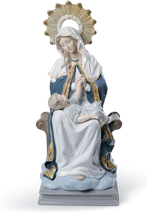 LladrÓ Our Lady Of Divine Providence Figurine Porcelain Virgin Mary